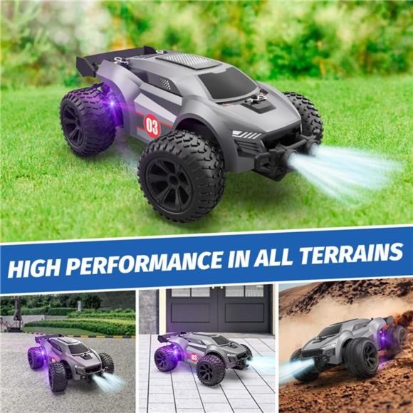 Remote Control Car - 2.4GHz High Speed Rc Cars, Offroad Hobby Rc Racing Car - Picture 2 of 5